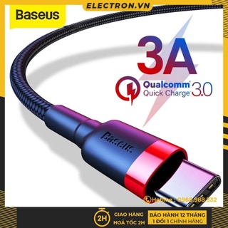 Cáp sạc nhanh, truyền dữ liệu tốc độ cao Baseus Cafule Type C cho Samsung/Xiaomi/ Huawei/ Oppo/Nokia