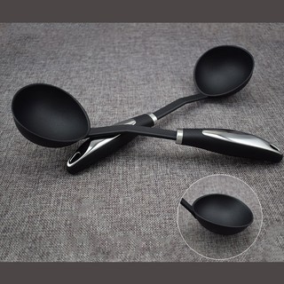 HCM - Môi múc canh đen 31.5cm chống xước nồi lòng môi sâu múc canh nhiều