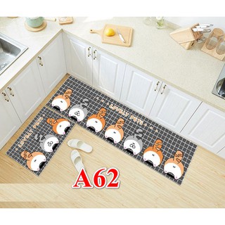 Bộ 2 tấm thảm bếp MẪU THÚ CƯNG HIỆN ĐẠI BST05 (40x60cm và 40x120cm)