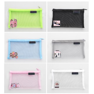 Hộp bút lưới blackpink HBL30 Túi đựng mỹ phẩm túi đựng đồ ví bút bóp viết