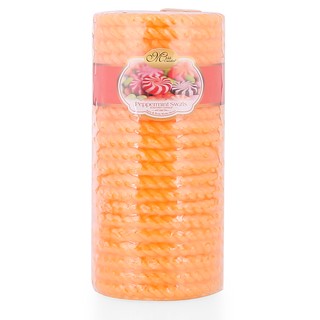 Nến thơm décor dây thừng D7H15 Miss Candle NQM4992 7 x 15 cm (Cam, hương kẹo)