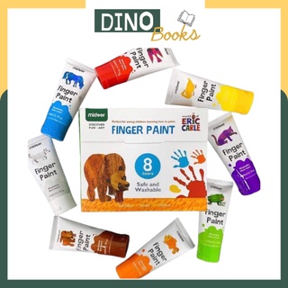 Set 8 Màu Vẽ Tay-Finger Paint Hãng Mideer