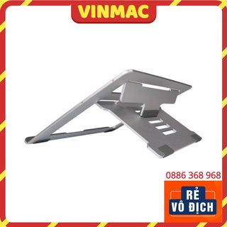 Đế Tản Nhiệt Laptop Nhôm Gấp Gọn Để Bàn Kiêm Giá Đỡ Macbook 14 inch, 15.6 inch, 17 inch Cao Cấp Đa Năng SE01