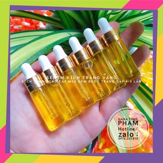 [FREE SHIP] SERUM TRUYỀN TRẮNG Ống Nước Vàng Kích Trắng Cung Cấp Vitamin Giúp Da Trắng Hồng Mịn Màng, vitamin cấy trắng