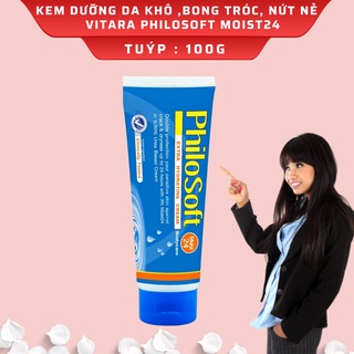 Kem Dưỡng Da Khô, Vảy, Bong Tróc, Nứt Nẻ Vitara Philosoft Moist24 Thái Lan - Tuýp 100g