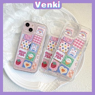 iPhone Case Clear Case Soft Thick TPU Shockproof Super Transparent Protection Camera Plating Button Rainbow Rabbit For iPhone 13 Pro Max iPhone 12 Pro Max iPhone 11 iPhone 7 Plus