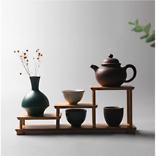 Kệ Gỗ Tre Trang Trí Nhiều Tầng