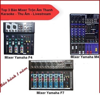 Bộ 3 Mixer Hát livestream+karaoke F4,F7 Và M4 Hay Nhất Trong Dòng Mixer