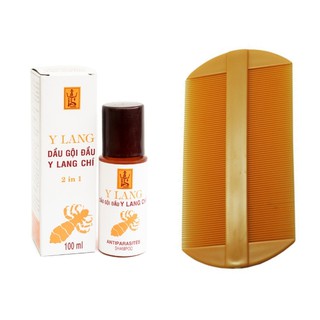 Gội trị chí Y Lang 100ml + Lược chải chí - Dùng là hết