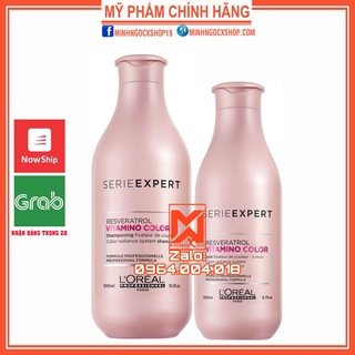 L'ORÉAL DẦU GỘI XẢ GIỮ MÀU TÓC NHUỘM LOREAL PROFESSIONNEL SERIE EXPERT VITAMINO COLOR 300+200ML CHÍNH HÃNG