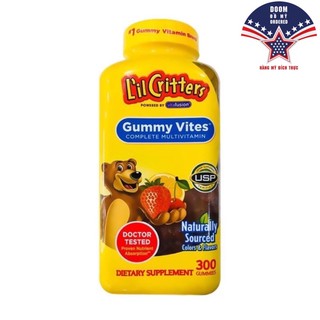 Kẹo Dẻo Bổ Sung Vitamin Gấu Lil'Critter Gummy Vites Multivitamin Complete Cho Trẻ Từ 2 Tuổi 300 Viên
