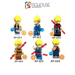 Xếp Hình Minifigures Son Goku Và Các Nhân Vật Trong Dragon Ball - Đồ Chơi Lắp Ráp non-lego XP021 - XP026 [B9]