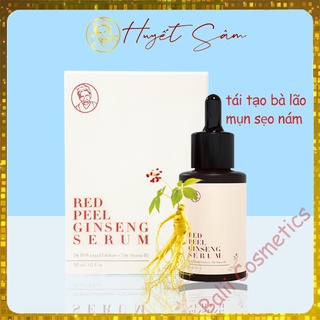 Serum red peel gingseng Bà Lão loại bỏ tế bào chết , ngăn ngừa mụn, sẹo, nám, phục hồi da 30ml