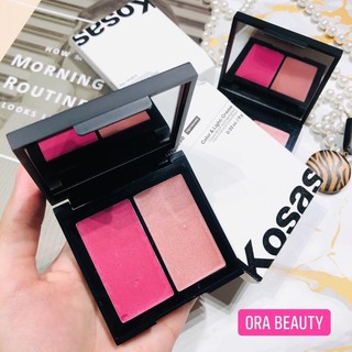 Bảng kem má hồng tạo khối KOSAS Color &amp; Light: Crème Cream Blush &amp; Highlighter Duo