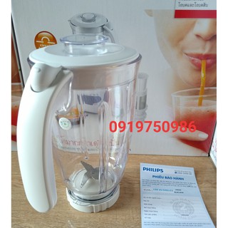 Phụ kiện máy xay sinh tố -  cối lớn kèm dao và nắp Philips Hr2115( tặng thêm lưới lọc)