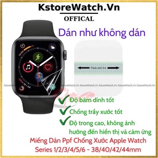 Miếng Dán PPF Cao Cấp Bảo Vệ Màn Hình Apple Watch Series 7 6 SE 5 4 3 2 1 41mm 45mm 44mm 40mm 44mm iWatch 7 6 5 4 3 2 1
