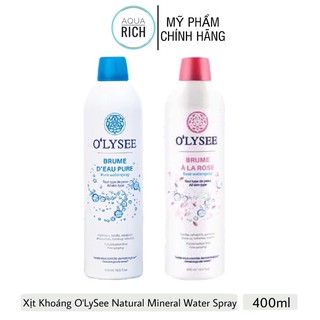 Xịt Khoáng O'LySee Olysee Natural Mineral Water Spray 400ml