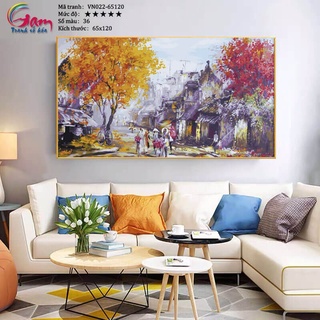 Tranh tô màu theo số Gam phong cảnh Việt Nam VN022 khổ lớn không khung