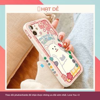 Ốp Lưng Gấu Sakura cho iphone 7plus/8plus/x/xs/xs max/11/11pro max/12/12pro max/13/13 pro max