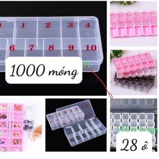 Hộp nhựa bảo quản đồ nail, bảo quản phụ kiện.