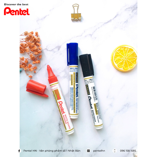 Bút Dạ Bảng Pentel MW45 | Thiết Kế Xoay Có Thể Thay Mực | Màu Mực Sáng, Đậm, Dễ Lau Chùi