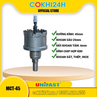 Mũi khoét 45mm Unifast MCT-45 hợp kim [ Phi 45 ]