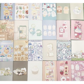 Vở gấu thỏ milky joy hoạt hình S7VI71 vở kẻ ngang 25x17cm 80 trang giấy đẹp kẻ ngang