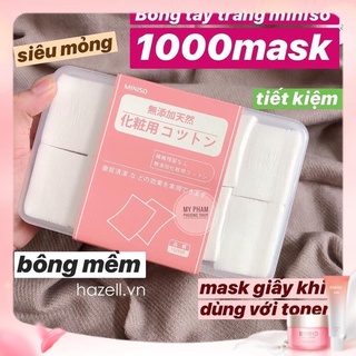 Bông tẩy trang Miniso 1000 miếng
