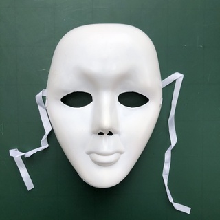 Mặt nạ nhựa trắng trơn trong phim Hellbound hóa trang Halloween cho trẻ em và người lớn