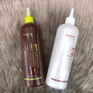 ( Mẫu mới nhất ) Bộ sản phẩm uốn tóc hàn quốc 3D Obsidian 500ml