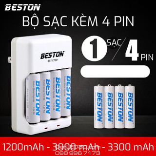 [Chính Hãng] Pin Sạc BESTON 3000Mah Kèm Bộ Sạc, Dung Lượng Thật, BH 1 Đổi 1