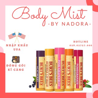 [Đủ Mùi] Son Dưỡng Môi Không Màu Burt's Bees