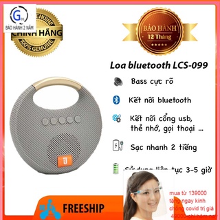 Loa bluetooth LCS-099 có quai xách loa không dây kết nối xa 10m âm thanh siêu rõ to chân thực bass chất lừ