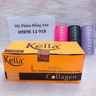 KEM DUỖI TÓC , THUỐC UỐN ÉP TÓC  KELLA COLLAGEN SUPER STRONG DÀNG CHO TÓC KHOẺ 500mlx2