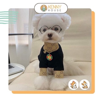 Áo vải dệt kim cotton ấm áp cho chó mèo dưới 3kg