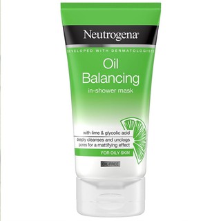 Mặt Nạ Kiểm Soát Dầu Chiết Xuất Chanh Neutrogena Oil Balancing In-Shower Mask 150ml