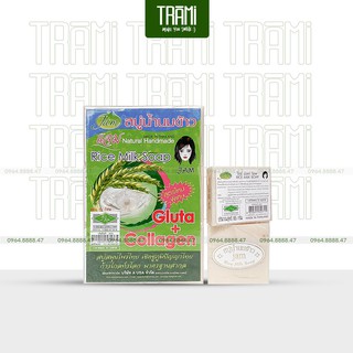 [CHÍNH HÃNG] Xà Phòng Kích Trắng Cám Gạo Thái Lan Rice Milk Soap.