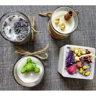 NẾN THƠM ĐÀ LẠT LY THỦY TINH TRONG SUỐT tùy chọn hương/trang trí - 9293store - 9293decorcandle