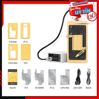 Đế nhiệt WL MINI 203H - Tách main X-11 PROMAX, gia nhiệt vệ sinh keo CPU, tháo Face ID