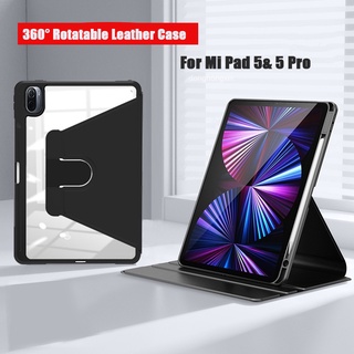 Ốp Máy Tính Bảng Bằng Acrylic Cứng Nắp Gập Từ Tính Có Giá Đỡ Cho Xiaomi MiPad 5 Pro 2021