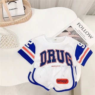 Đồ Bộ Cộc Tay DRUG Cho Bé Trai Chất Cotton Cao Cấp, Bộ Hè Cho Bé Từ 8-25kg - Sâu shop