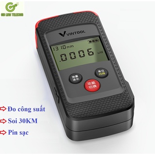 Máy đo công suất quang pin sạc VINTOOL kèm soi 30KM
