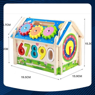 [Ảnh thật] Đồ chơi xếp hình gỗ động vật, nhà cửa cho trẻ sáng tạo tư duy, an toàn cho trẻ
