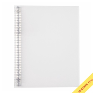 Binder File còng sắt A4 30 chấu Klong, bìa sổ còng có thể refill ruột MS 539