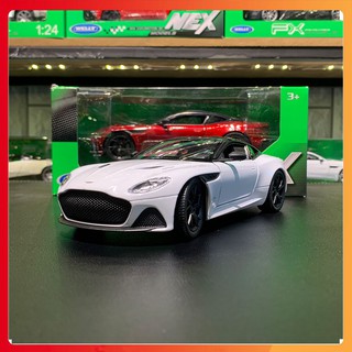 Xe mô hình Aston Martin DBS Superleggera tỉ lệ 1:24 Welly màu trắng