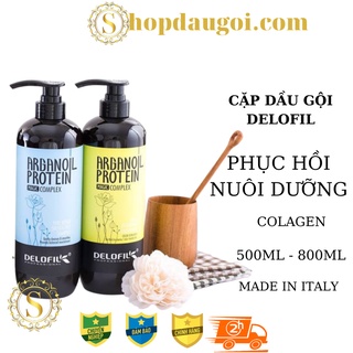 Dầu Gội Dầu Xả Delofil Phục Hồi Dưỡng Ẩm Sâu Hương Nước Hoa Delofil 800ML*2