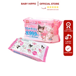 GIẤY ƯỚT LEC NƯỚC TINH KHIẾT 99,9% 80 ⭐ HÌNH HOẠT HÌNH
