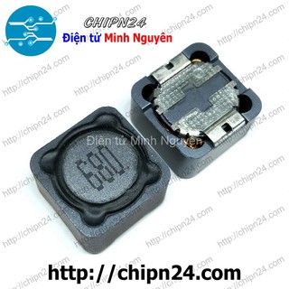 [3 CÁI] Cuộn Cảm Dán CD127 68uH [680] [SMD Dán]