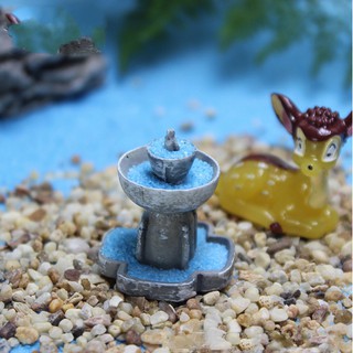Mô hình đài phun nước trang trí tiểu cảnh, nhà búp bê, DIY