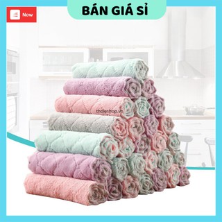 Khăn lau chén  ️ GIÁ VỐN Khăn lau chén bát dĩa mềm mịn thấm nước siêu tốt, giúp lau bếp gọn gàng sạch sẽ 5962